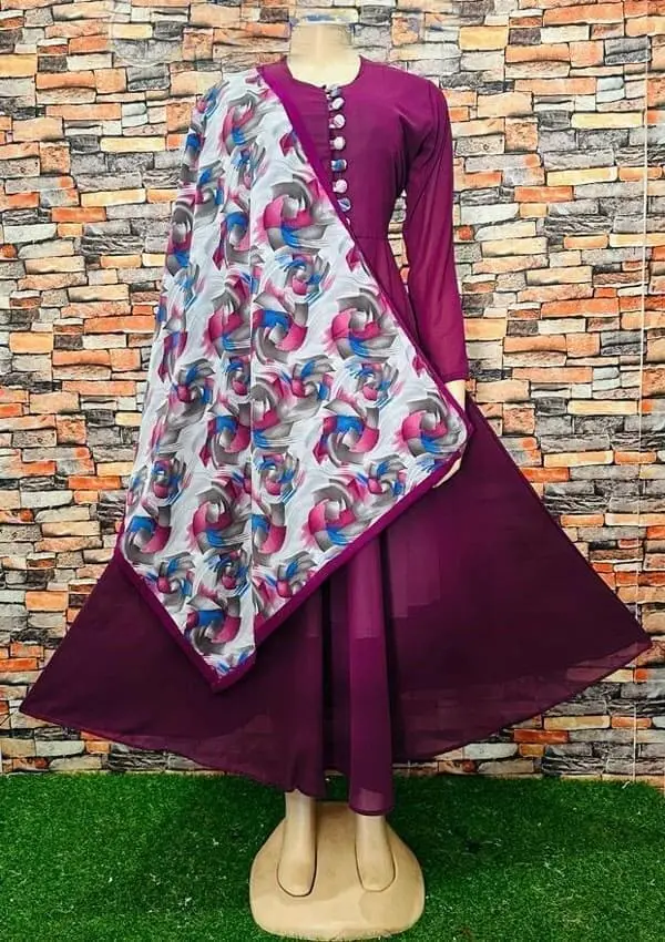 Frock with shawl